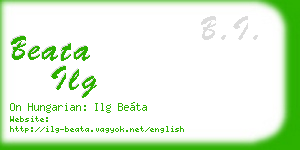 beata ilg business card